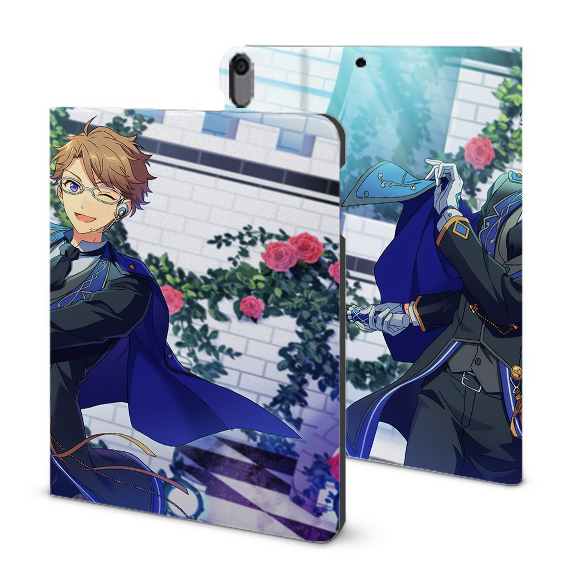 （画像用） あんさんぶるスターズ! Ensemble Stars IPad ケース ブック型 PUレザー TPU 耐衝撃 軽量 薄型 ペン収納なし 全面保護 IPad 各モデル対応